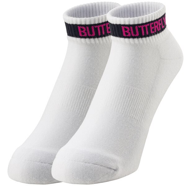 Butterfly Levalis Socks - White-Black - Pair